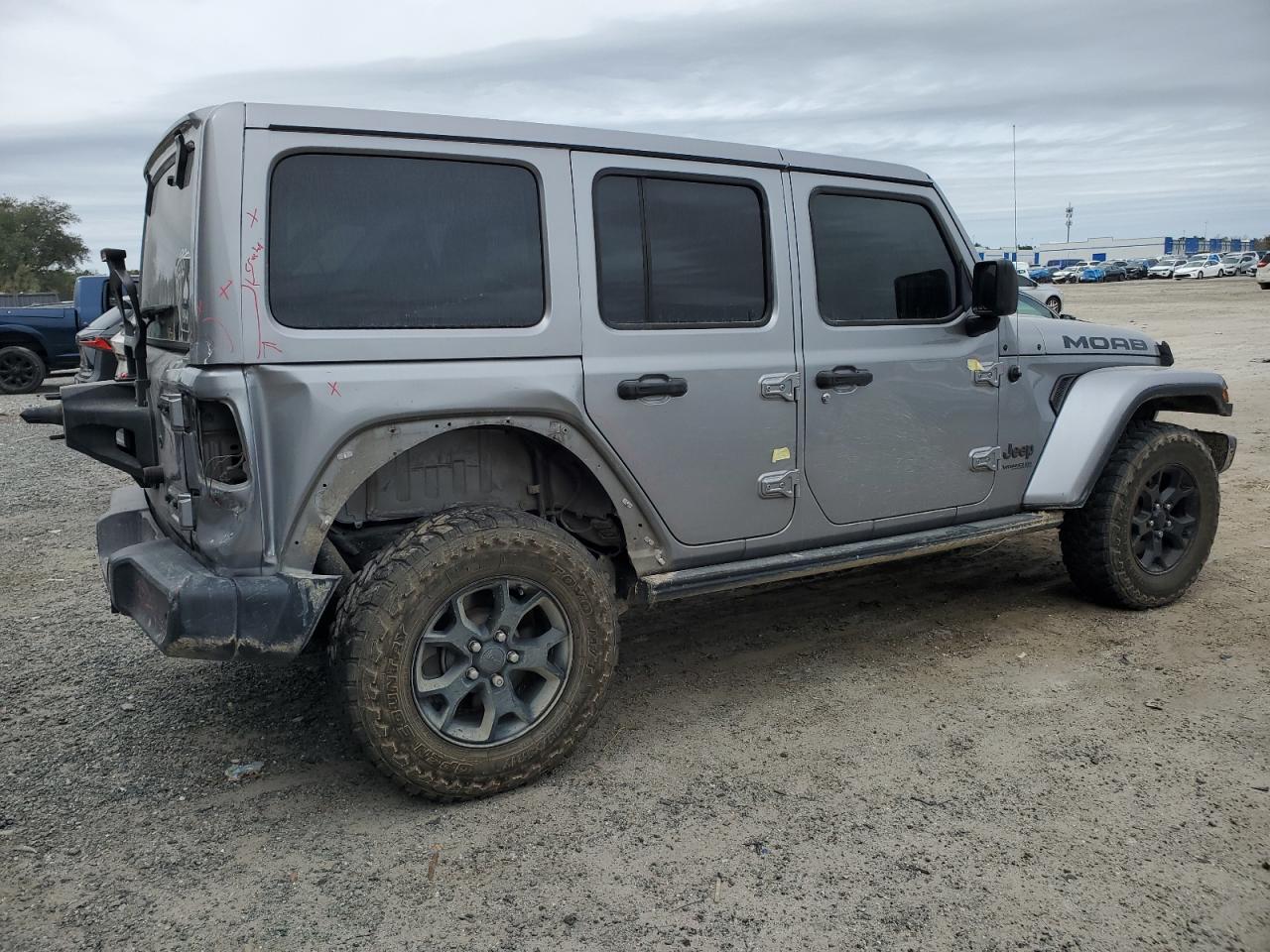 2019 Jeep Wrangler VIN 1C4HJXEG6KW544758 Copart auction photo, rear end / minor dent/scratches damage thumbnail 3