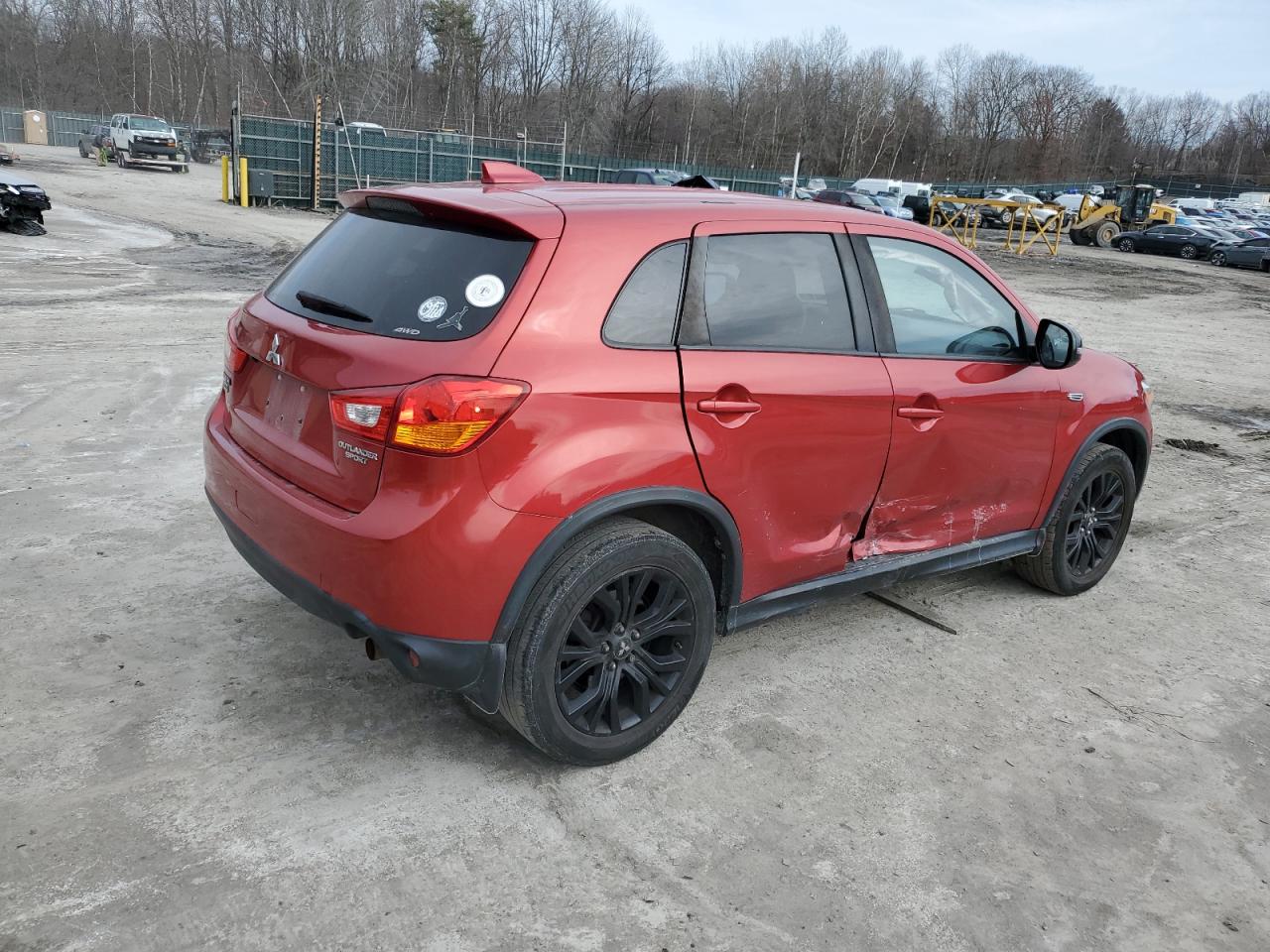 2017 Mitsubishi Outlander VIN JA4AR3AU8HZ033567 Copart auction photo, side damage thumbnail 3