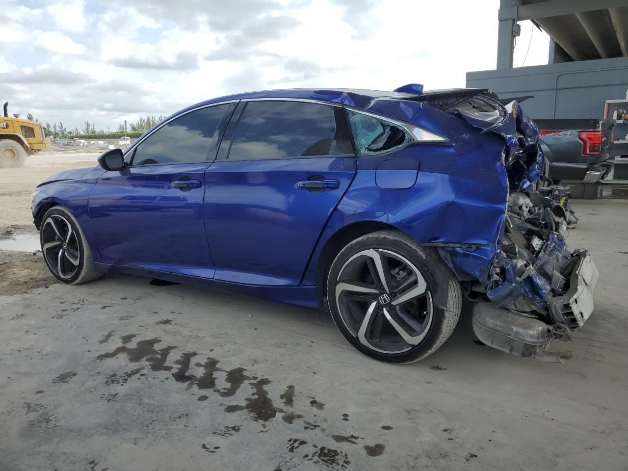 2020 Honda Accord VIN 1HGCV1F34LA059218 Copart auction photo, rear end / front end damage thumbnail 2