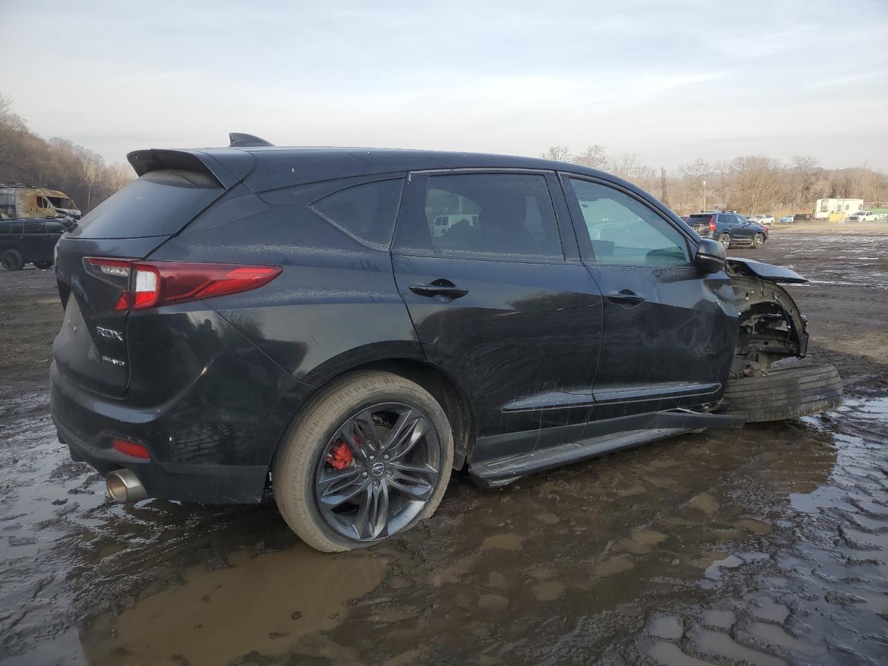 2021 Acura RDX VIN 5J8TC2H63ML042502 Copart auction photo, front end / side damage thumbnail 3
