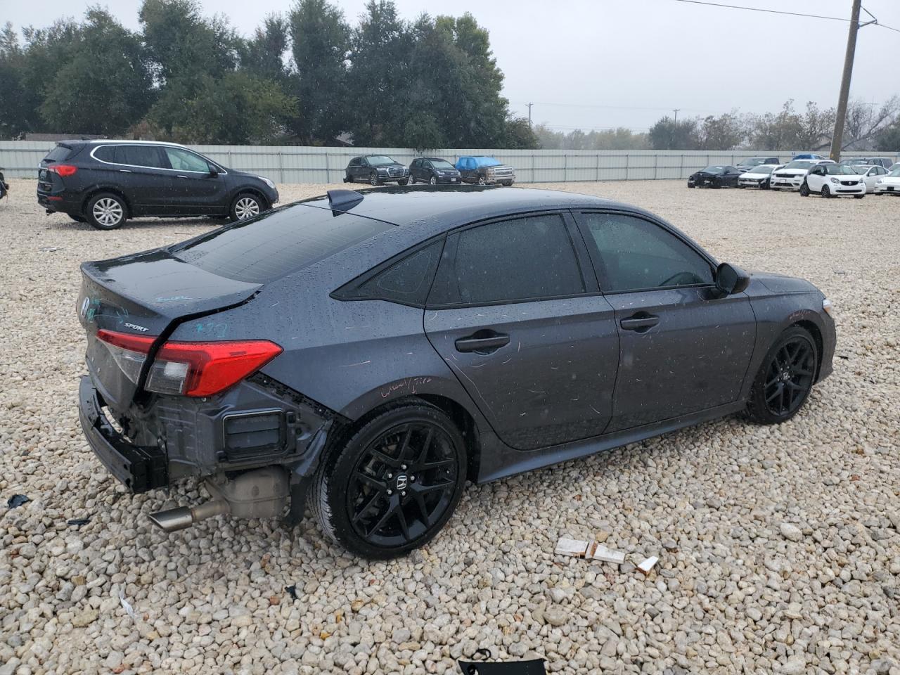 2024 Honda Civic VIN 2HGFE2F54RH533604 Copart auction photo, rear end / side damage thumbnail 3