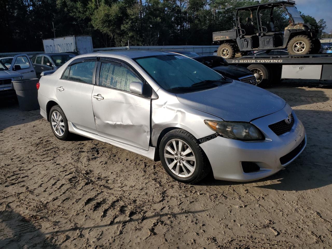 2010 Toyota Corolla VIN 1NXBU4EE7AZ194184 Copart auction photo, front end / side damage thumbnail 4