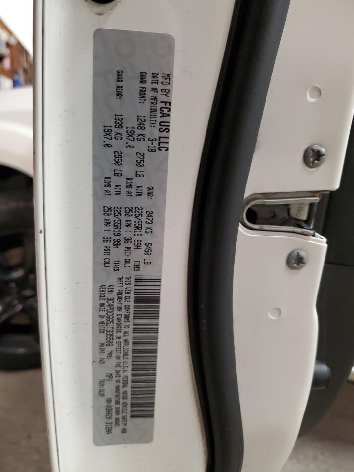 2018 Dodge Journey VIN 3C4PDCGG5JT335508 Copart auction photo, side damage thumbnail 13
