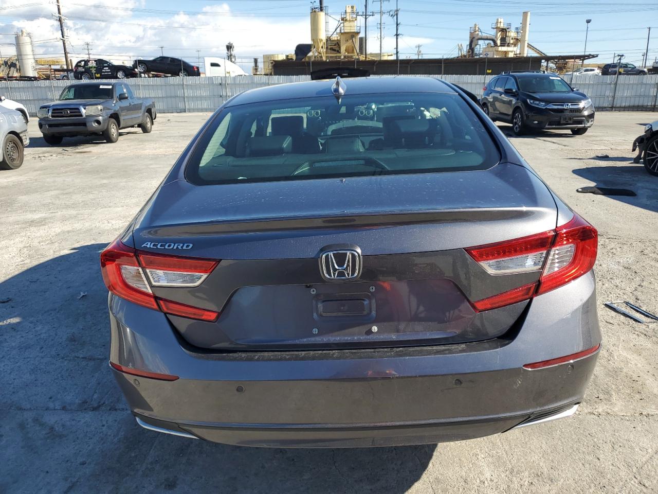 2022 Honda Accord VIN 1HGCV1F52NA009809 Copart auction photo, side damage thumbnail 6