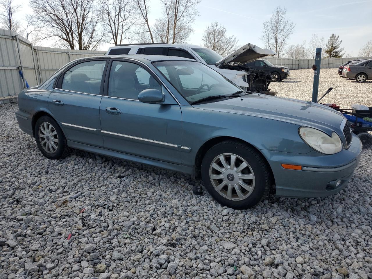 2005 Hyundai Sonata VIN KMHWF35H15A142153 Copart auction photo, side damage thumbnail 4