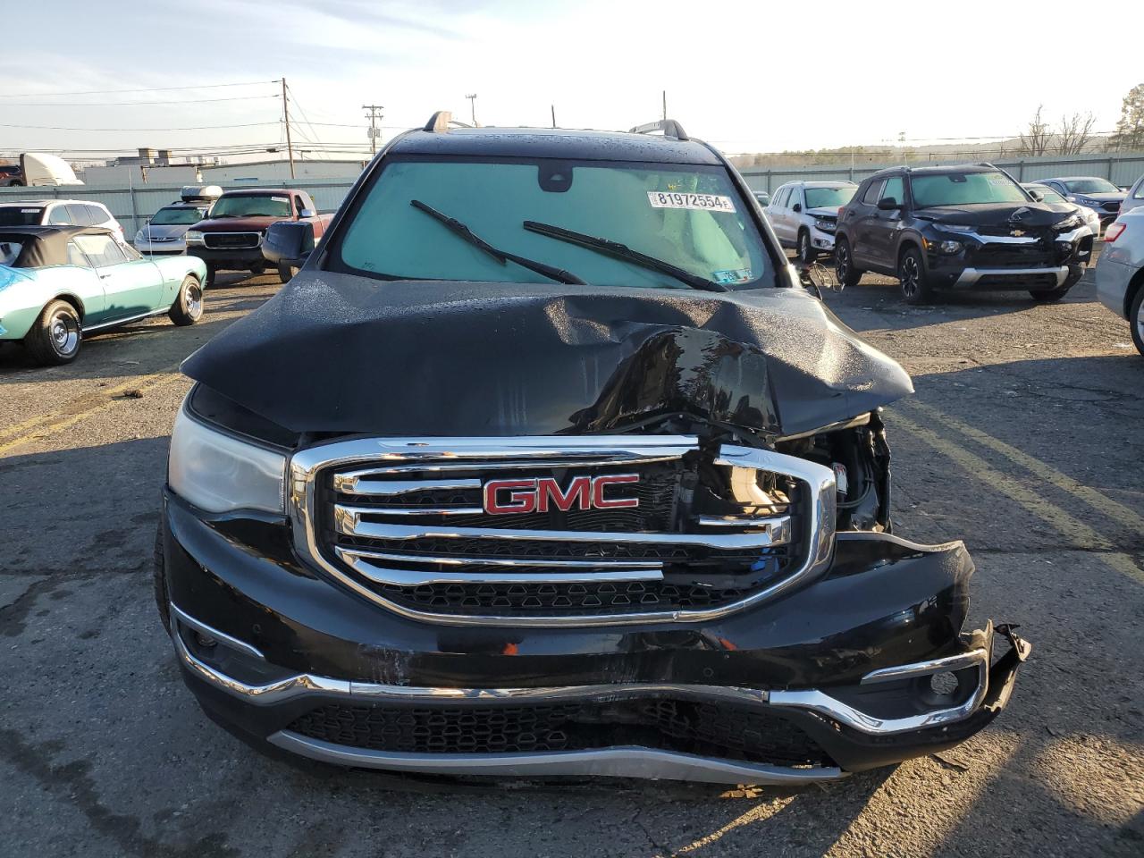 2018 GMC Acadia VIN 1GKKNWLS6JZ127783 Copart auction photo, front end / side damage thumbnail 5
