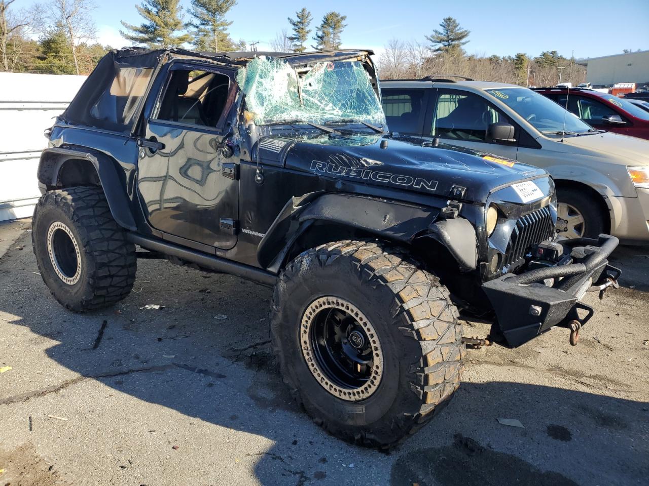 2011 Jeep Wrangler VIN 1J4BA6D10BL502188 Copart auction photo, rollover / top/roof damage thumbnail 4