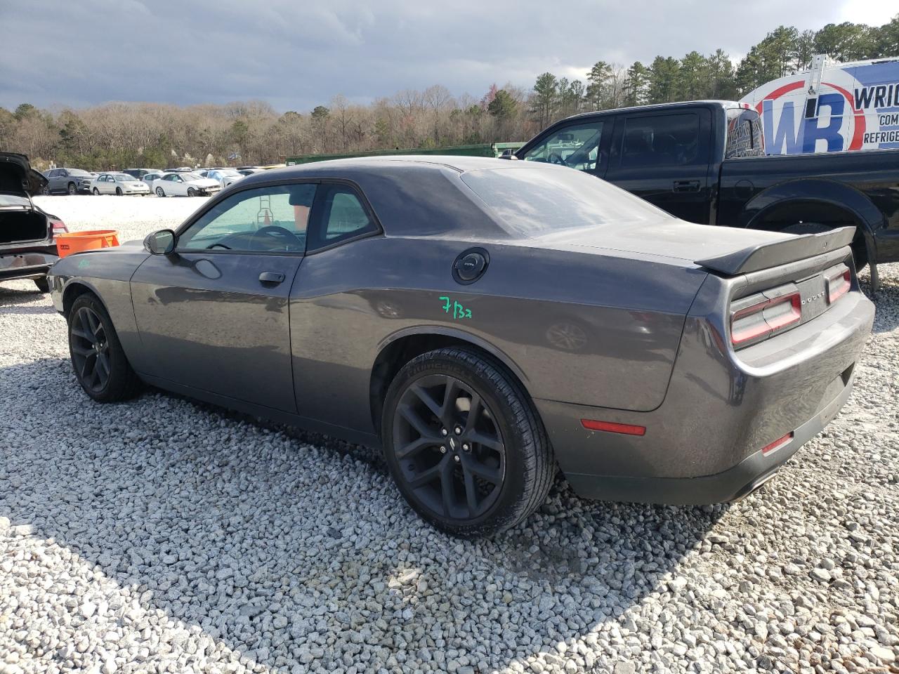 2019 Dodge Challenger VIN 2C3CDZAG3KH656438 Copart auction photo, front end / side damage thumbnail 2