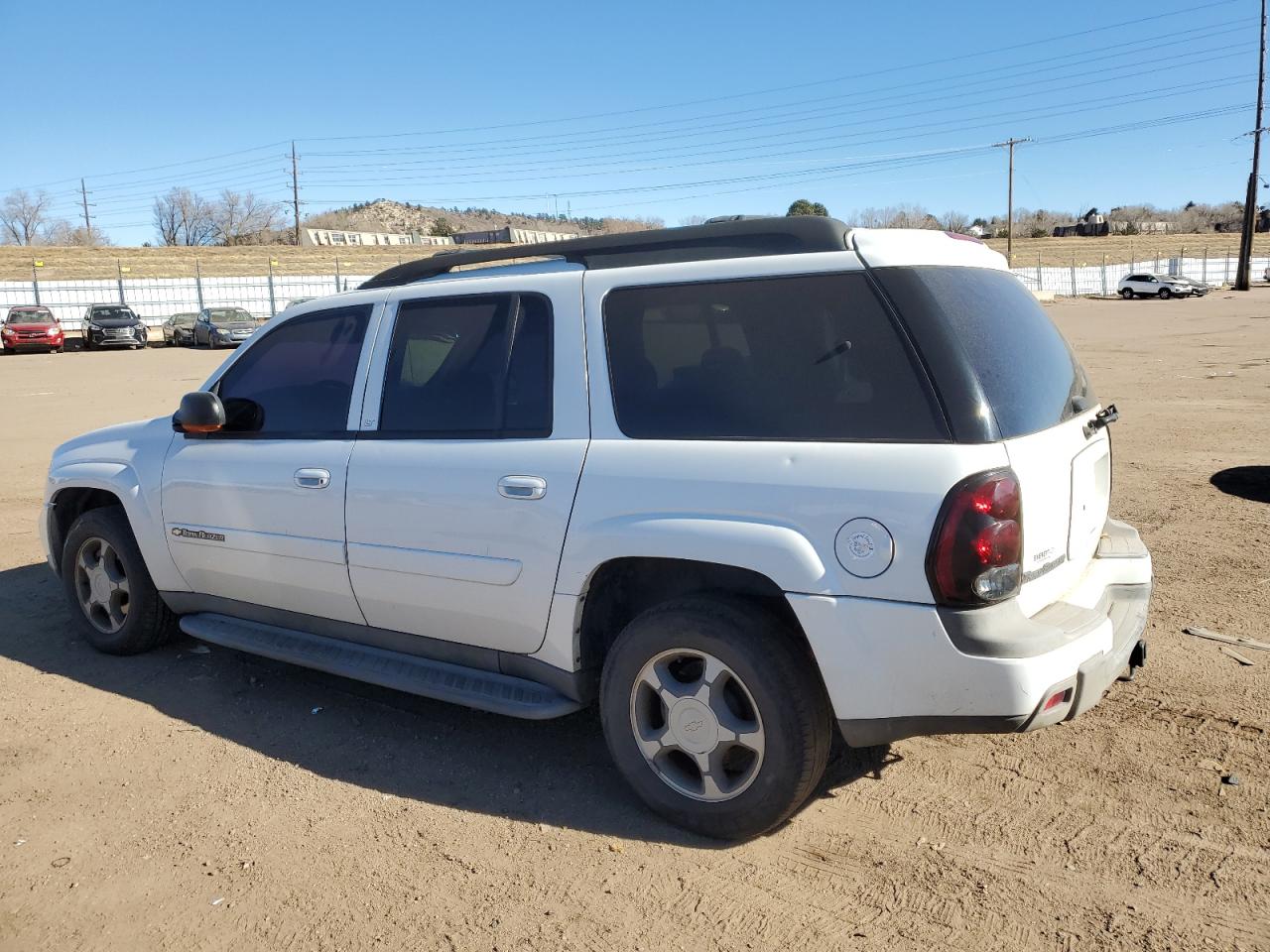 2004 Chevrolet TrailBlazer VIN 1GNET16SX46100290 Copart auction photo, rear end / hail damage thumbnail 2