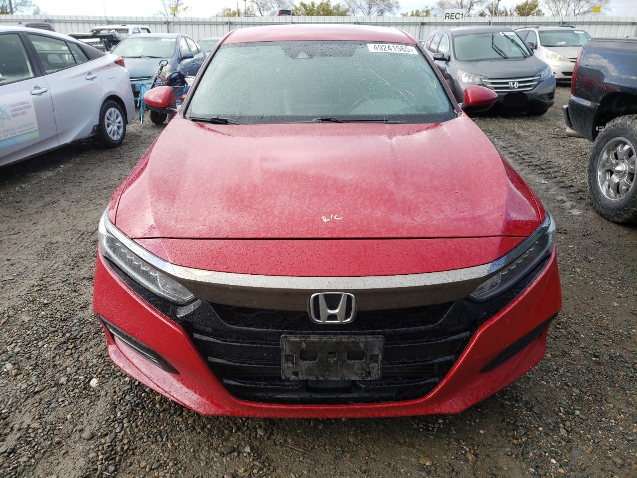 2018 Honda Accord VIN 1HGCV1F33JA215522 Copart auction photo, rear end damage thumbnail 5