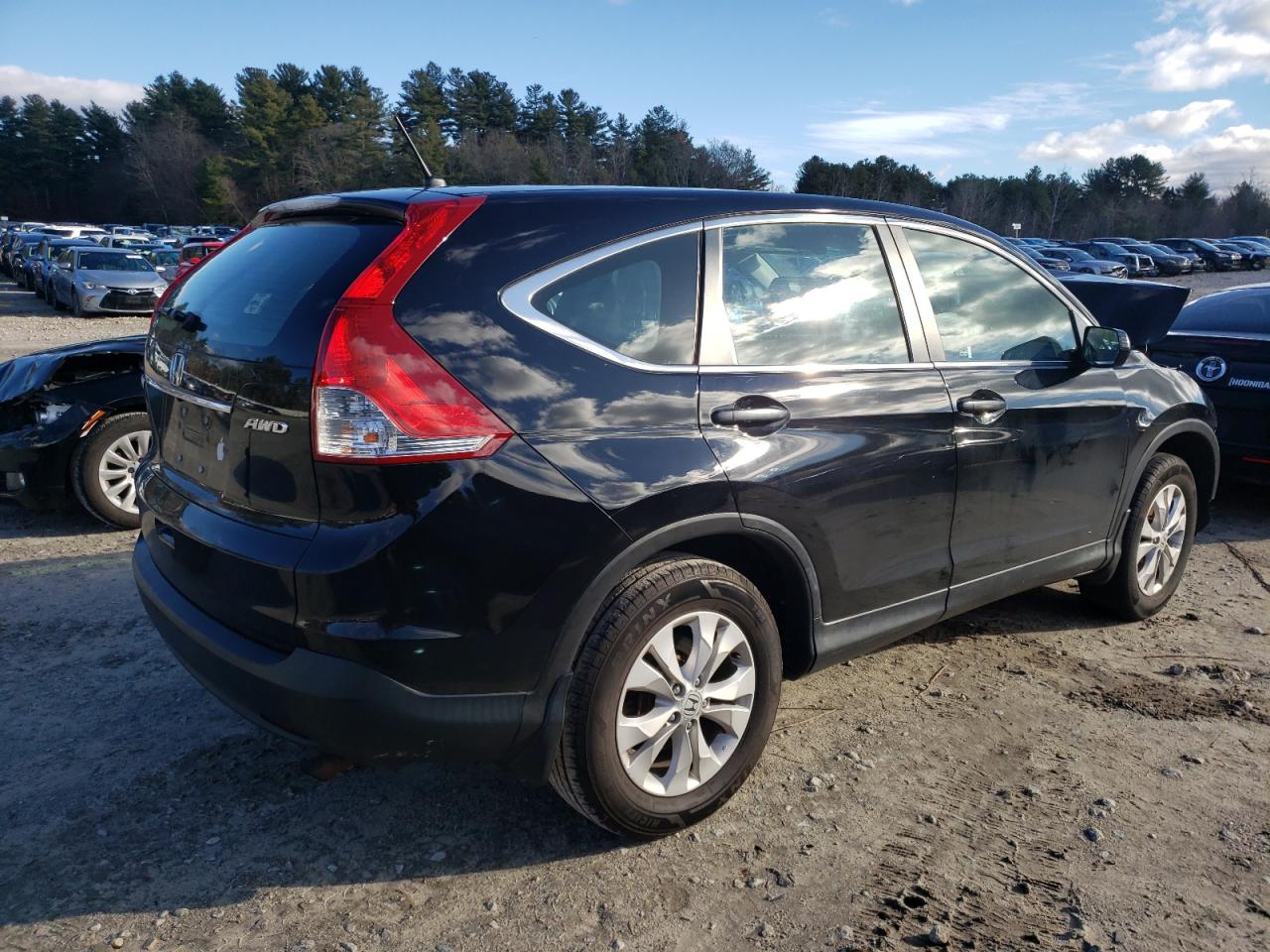 2013 Honda CR-V VIN 2HKRM4H33DH657708 Copart auction photo, front end damage thumbnail 3