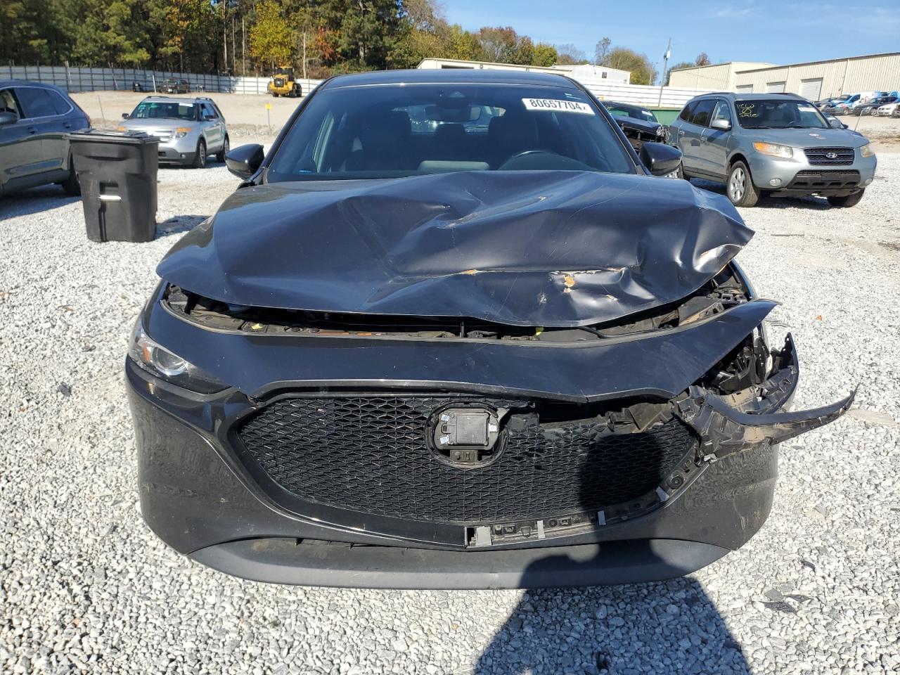 2021 Mazda 3 VIN JM1BPAKL5M1400024 Copart auction photo, front end damage thumbnail 5
