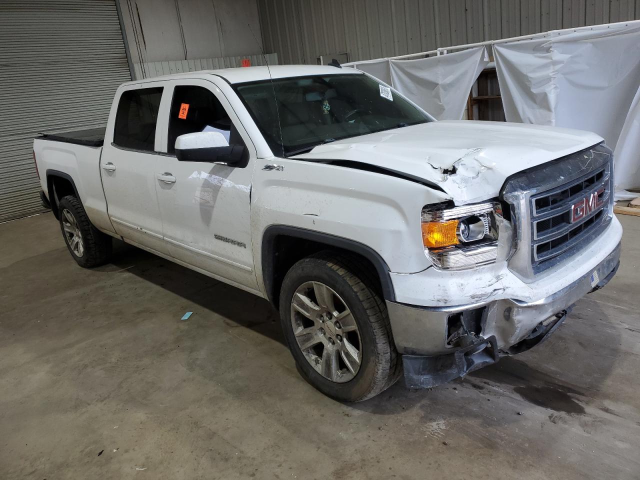 2014 GMC Sierra VIN 3GTP1UEC7EG478294 Copart auction photo, front end / top/roof damage thumbnail 4