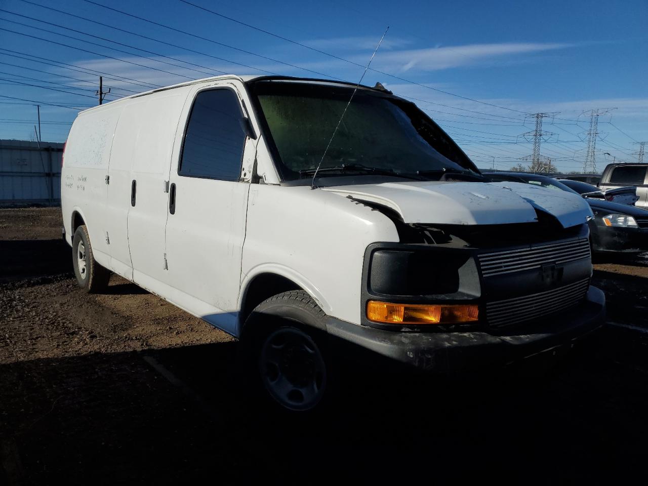 2016 Chevrolet Express VIN 1GCZGHFF8G1307255 Copart auction photo, burn damage thumbnail 4