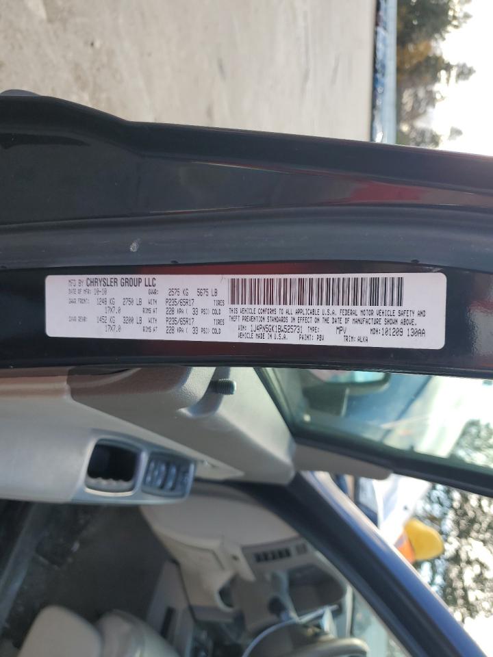2011 Jeep Liberty (North America) VIN 1J4PN5GK1BW525731 Copart auction photo, rear end / minor dent/scratches damage thumbnail 13