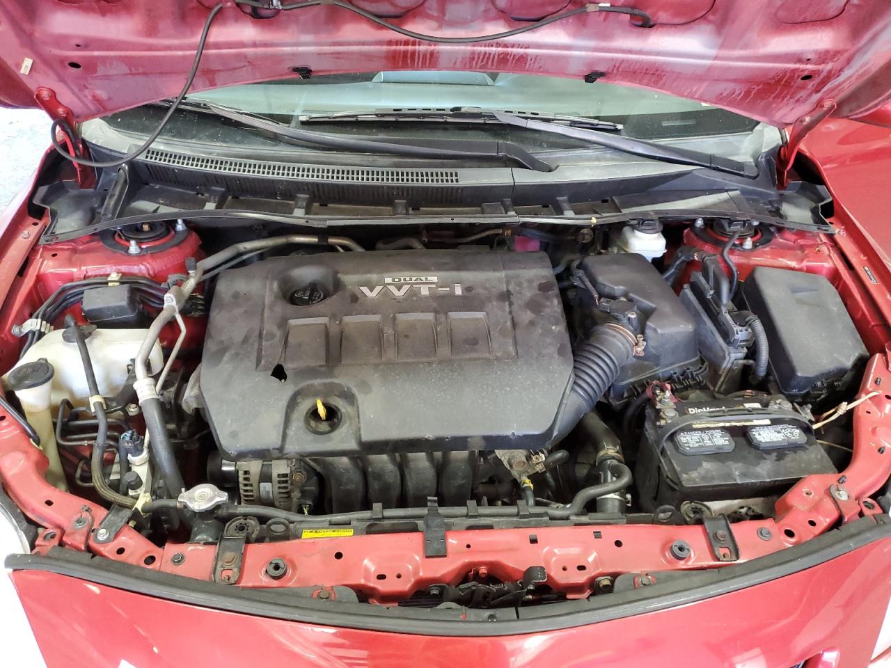 2010 Toyota Corolla VIN 1NXBU4EE1AZ384613 Copart auction photo, side / front end damage thumbnail 12