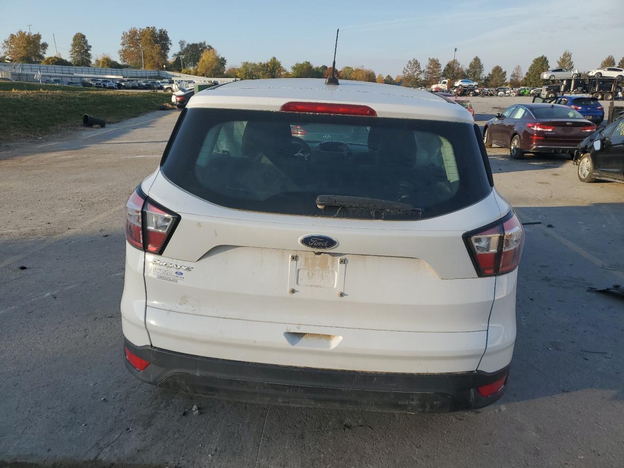 2018 Ford Escape VIN 1FMCU0F70JUC59471 Copart auction photo, front end / side damage thumbnail 6
