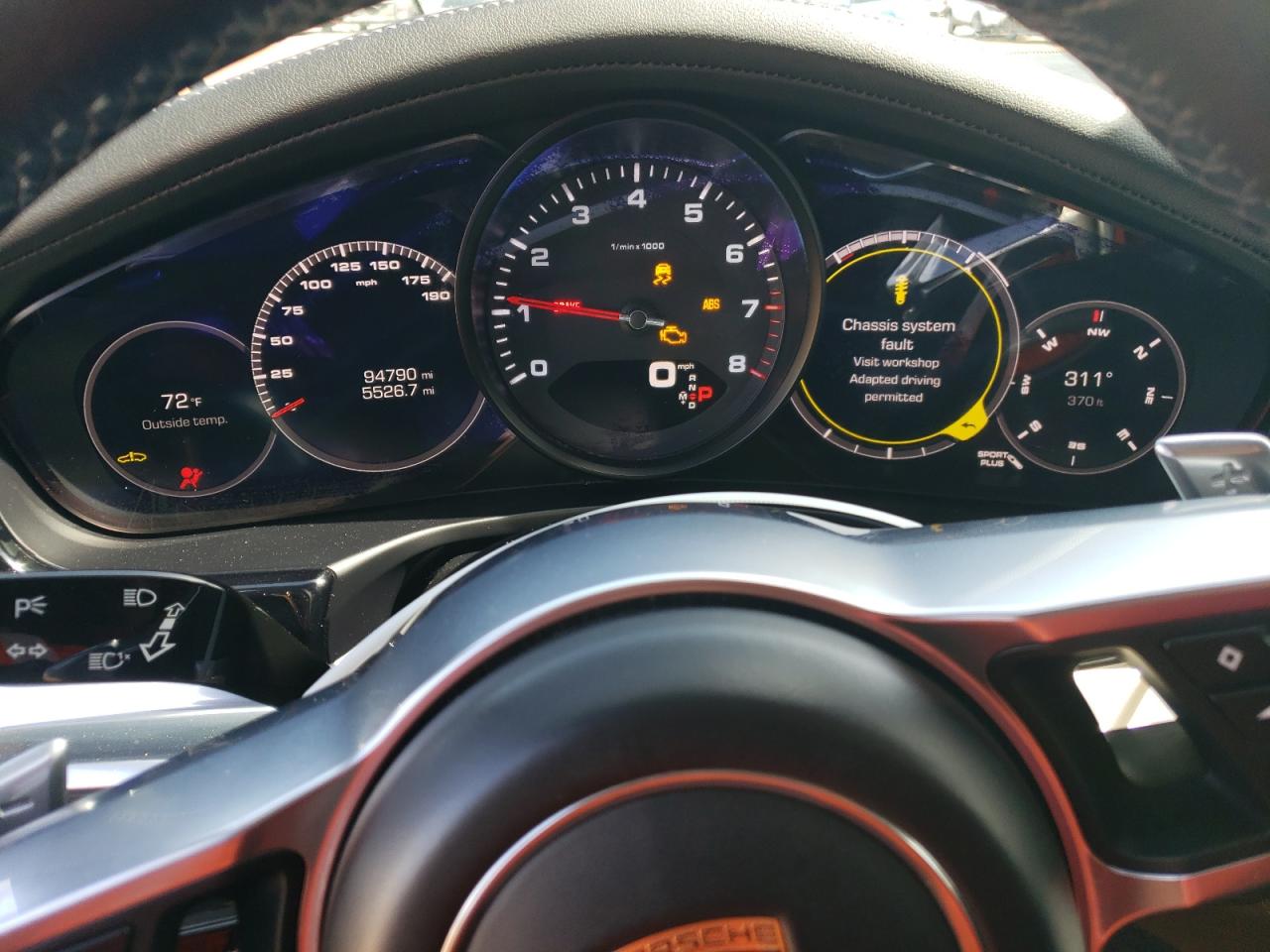 2018 Porsche Panamera VIN WP0AA2A75JL100636 Copart auction photo, front end / side damage thumbnail 9