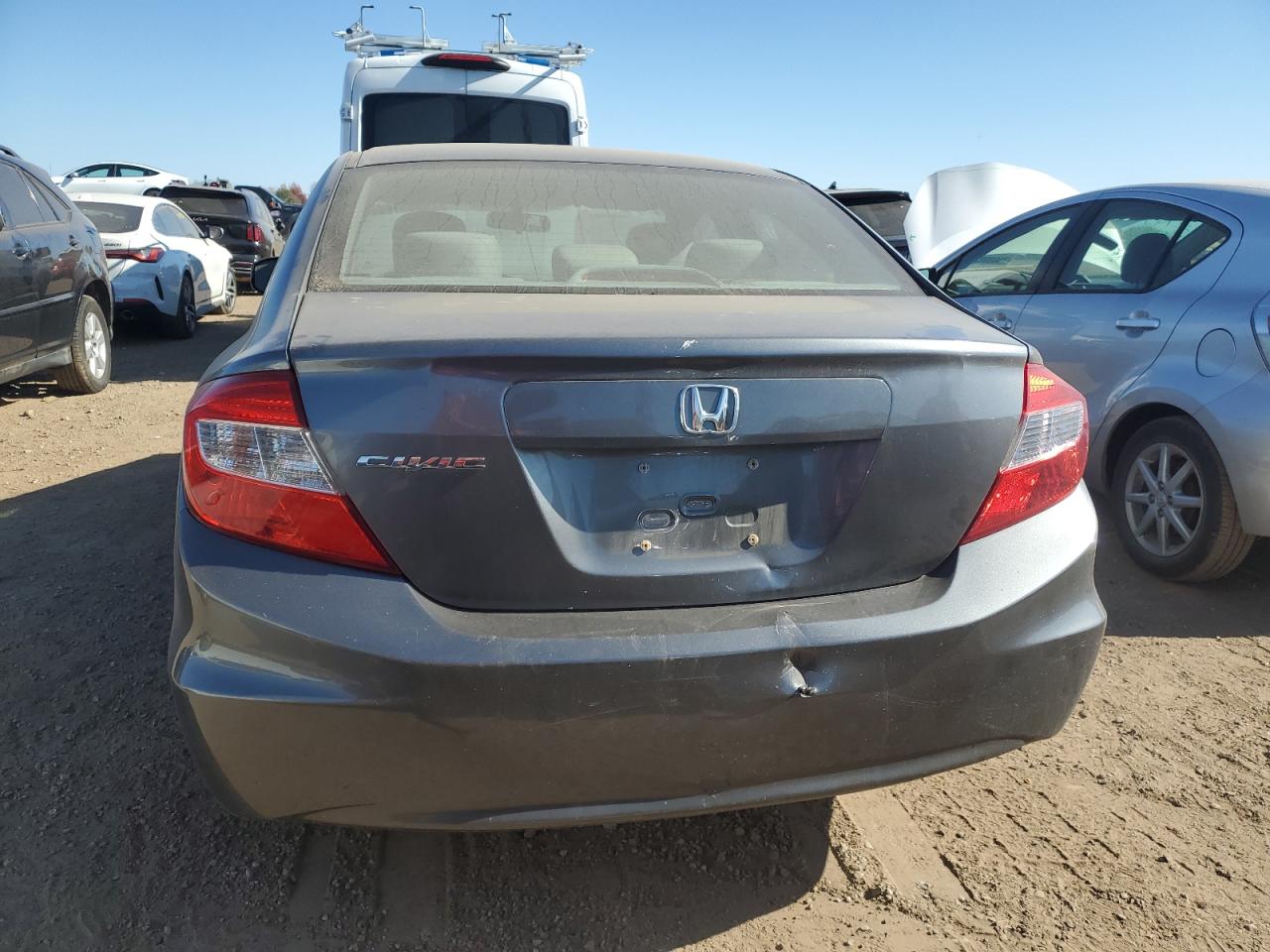 2012 Honda Civic VIN 19XFB2F51CE062232 Copart auction photo, side damage thumbnail 6