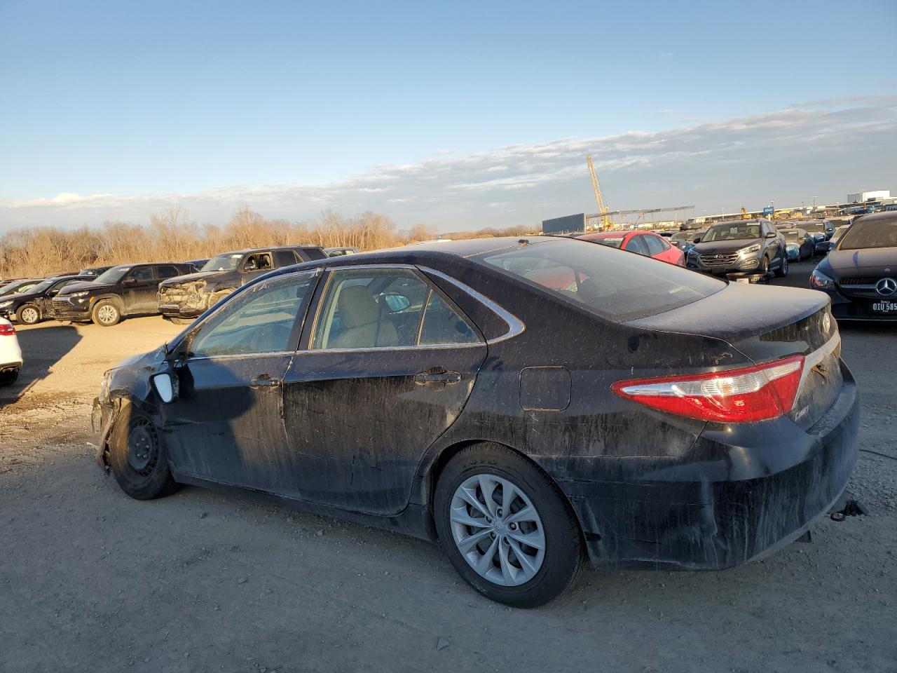 2016 Toyota Camry VIN 4T4BF1FK0GR546257 Copart auction photo, front end / side damage thumbnail 2