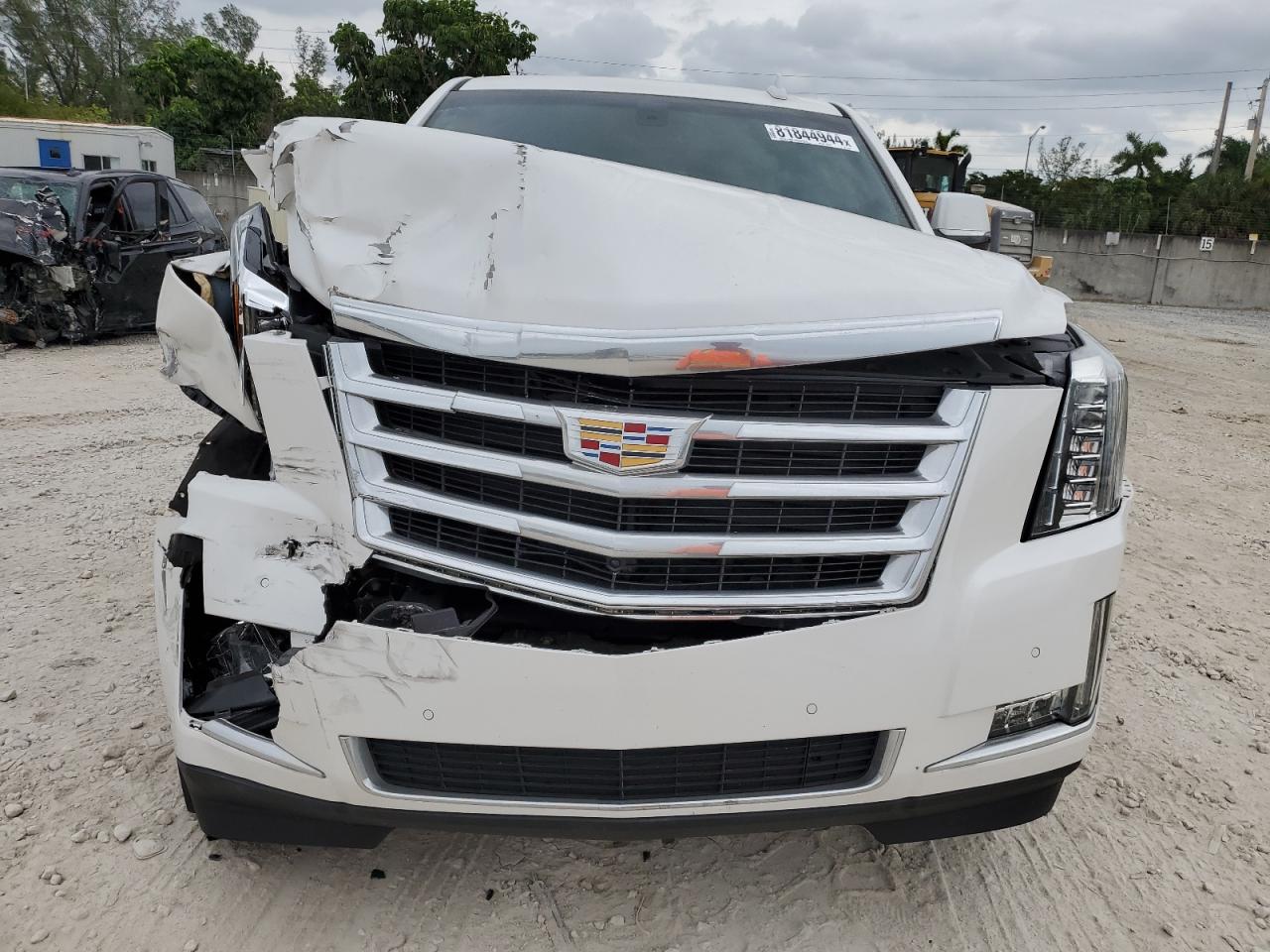 2017 Cadillac Escalade VIN 1GYS3AKJ9HR181693 Copart auction photo, front end / mechanical damage thumbnail 5
