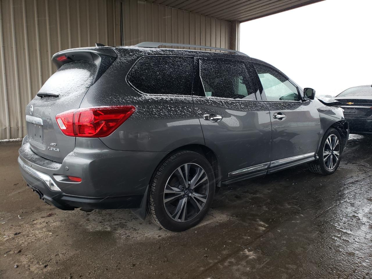 2019 Nissan Pathfinder VIN 5N1DR2MM7KC642664 Copart auction photo, front end / side damage thumbnail 3
