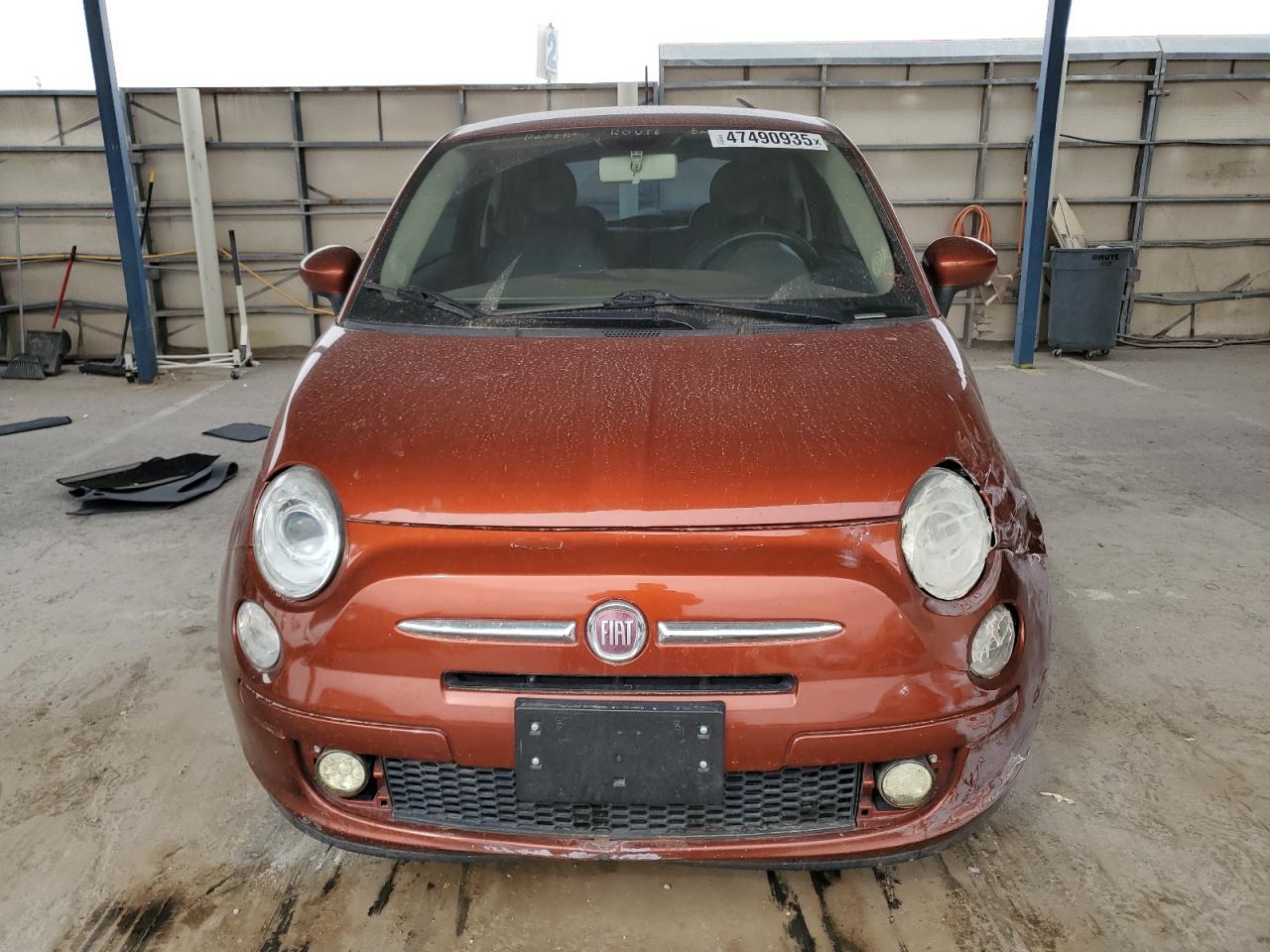 2012 Fiat 500 VIN 3C3CFFAR6CT269742 Copart auction photo, front end damage thumbnail 5