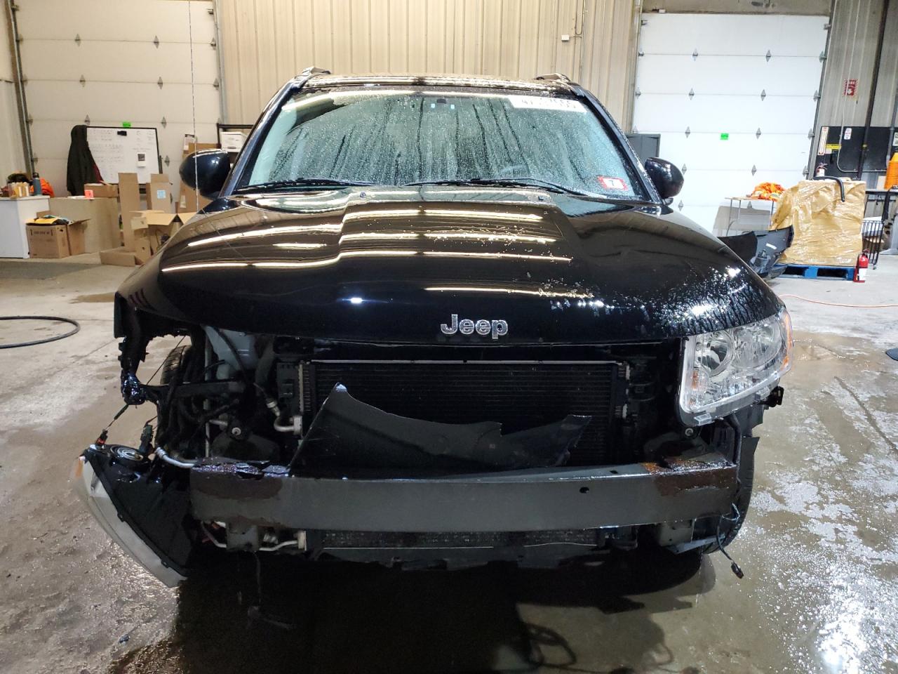 2012 Jeep Compass VIN 1C4NJDBB2CD638188 Copart auction photo, front end / side damage thumbnail 5