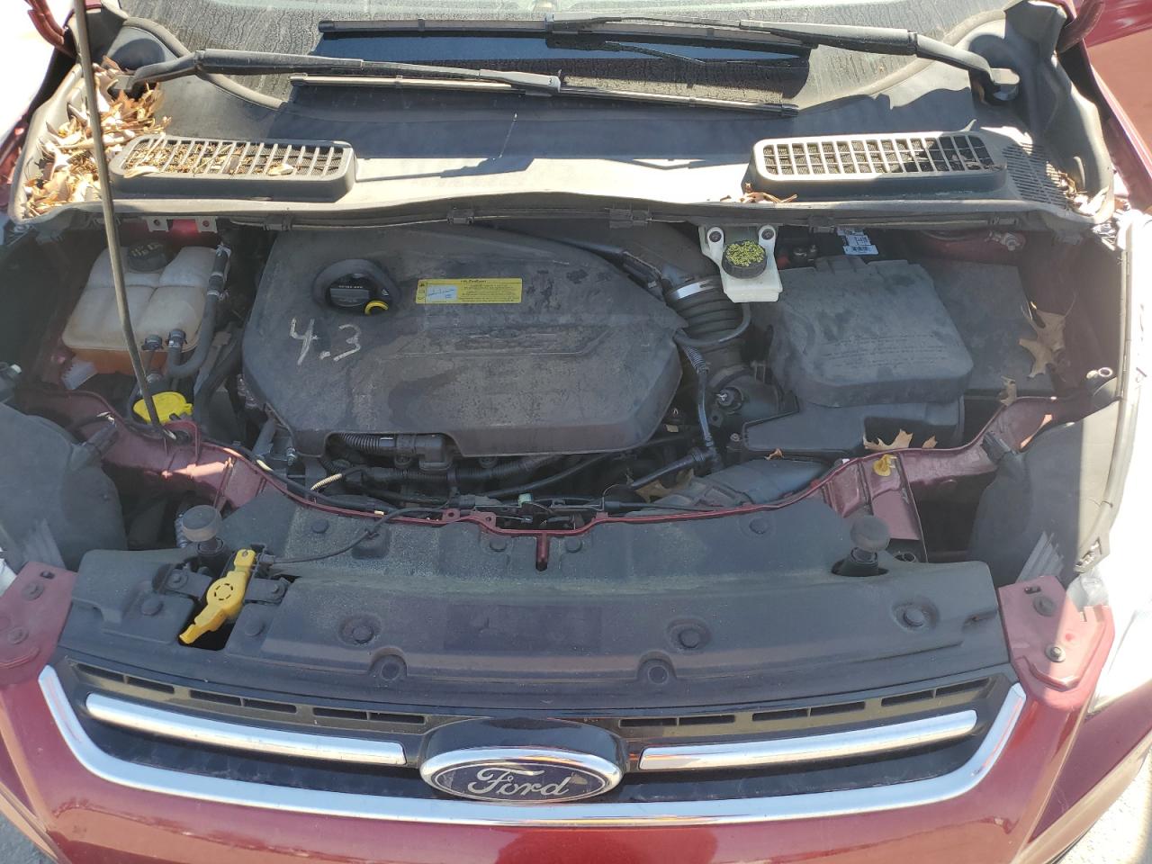 2014 Ford Escape VIN 1FMCU0JX3EUC72910 Copart auction photo, rear end damage thumbnail 14