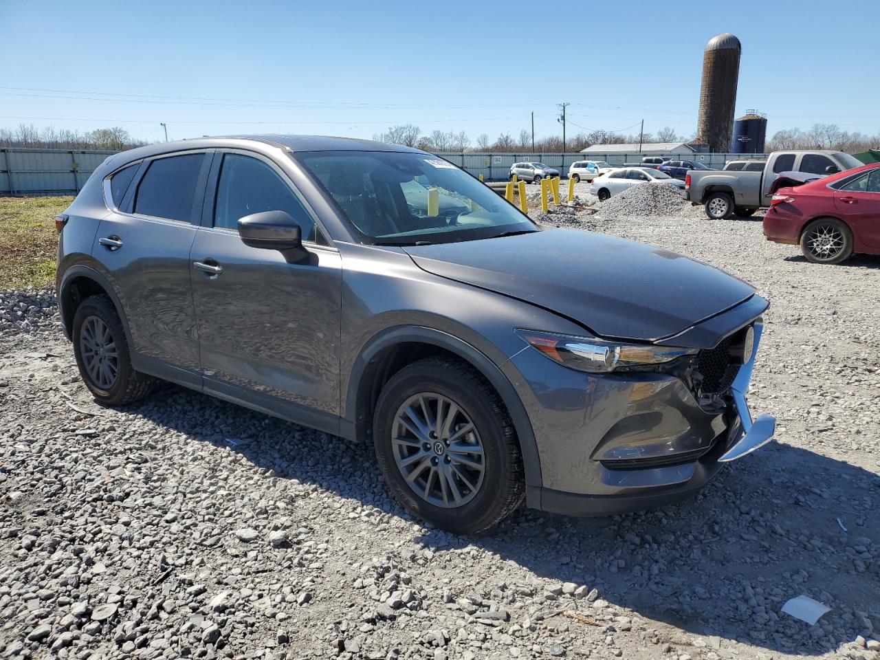 2019 Mazda CX-5 VIN JM3KFACM7K1628556 Copart auction photo, front end damage thumbnail 4