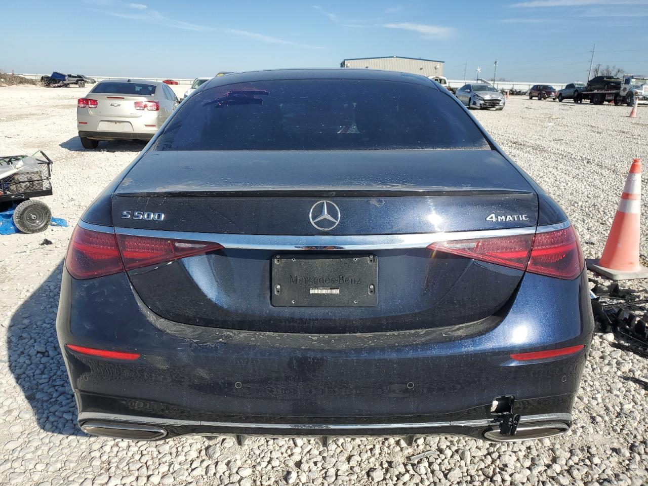 2022 Mercedes-Benz S-klasse VIN W1K6G6DBXNA145333 Copart auction photo, front end / side damage thumbnail 6
