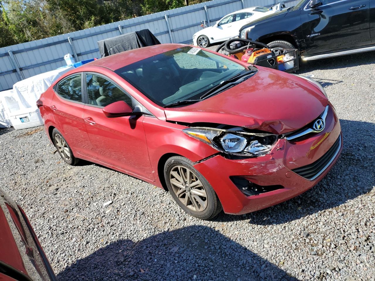 2016 Hyundai Elantra VIN KMHDH4AEXGU478159 Copart auction photo, front end damage thumbnail 4
