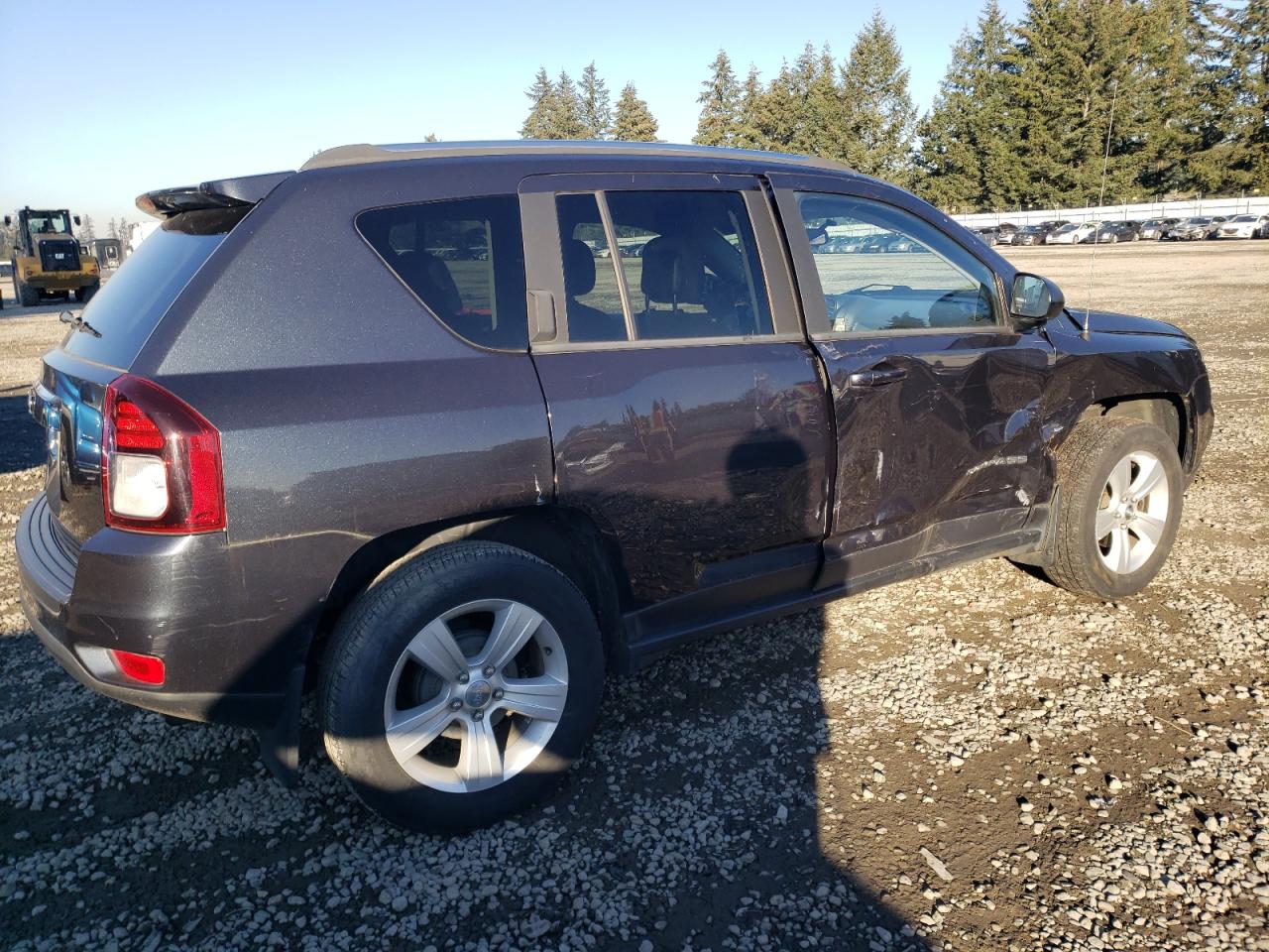 2014 Jeep Compass VIN 1C4NJCBA2ED587411 Copart auction photo, side / front end damage thumbnail 3