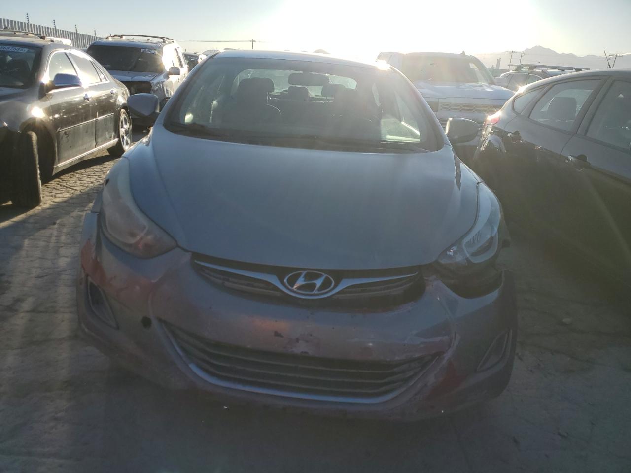 2014 Hyundai Elantra VIN KMHDH4AE6EU157443 Copart auction photo, front end damage thumbnail 5