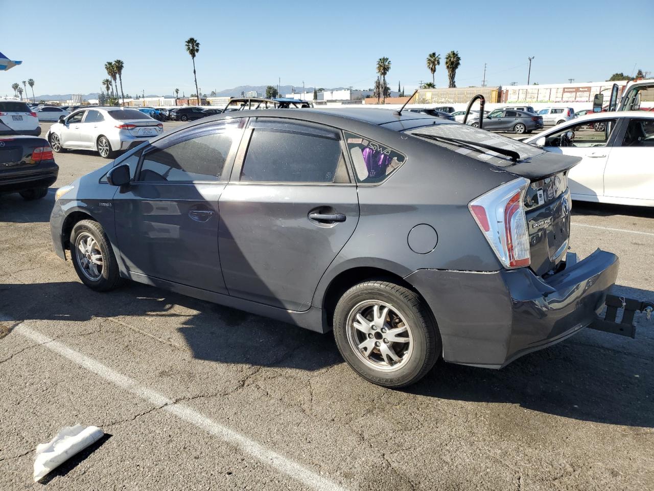 2014 Toyota Prius VIN JTDKN3DU1E0387738 Copart auction photo, rear end damage thumbnail 2