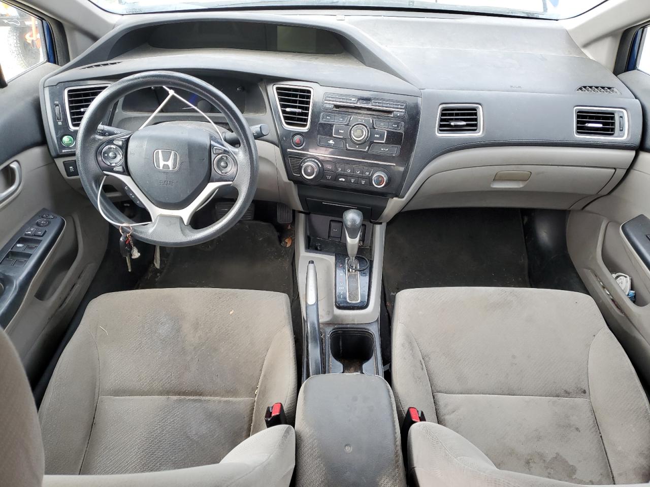 2013 Honda Civic VIN 19XFB2F55DE087703 Copart auction photo, rear end / frame damage damage thumbnail 8