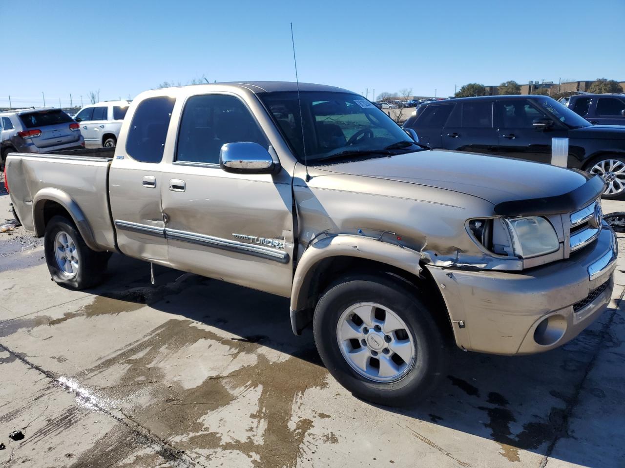 2005 Toyota Tundra VIN 5TBRU34185S454672 Copart auction photo, side damage thumbnail 4