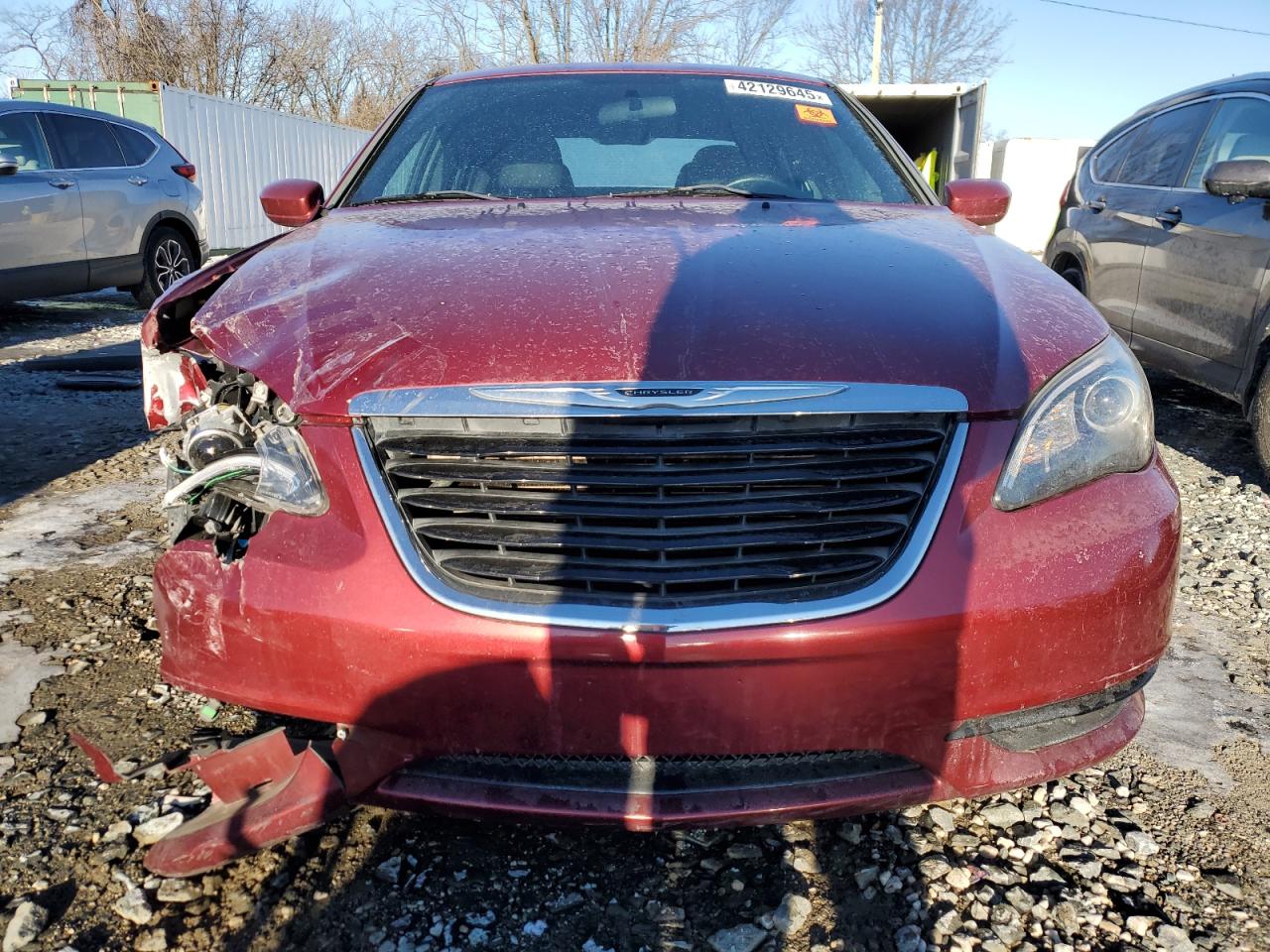 2013 Chrysler 200 VIN 1C3CCBBB7DN722805 Copart auction photo, front end damage thumbnail 5