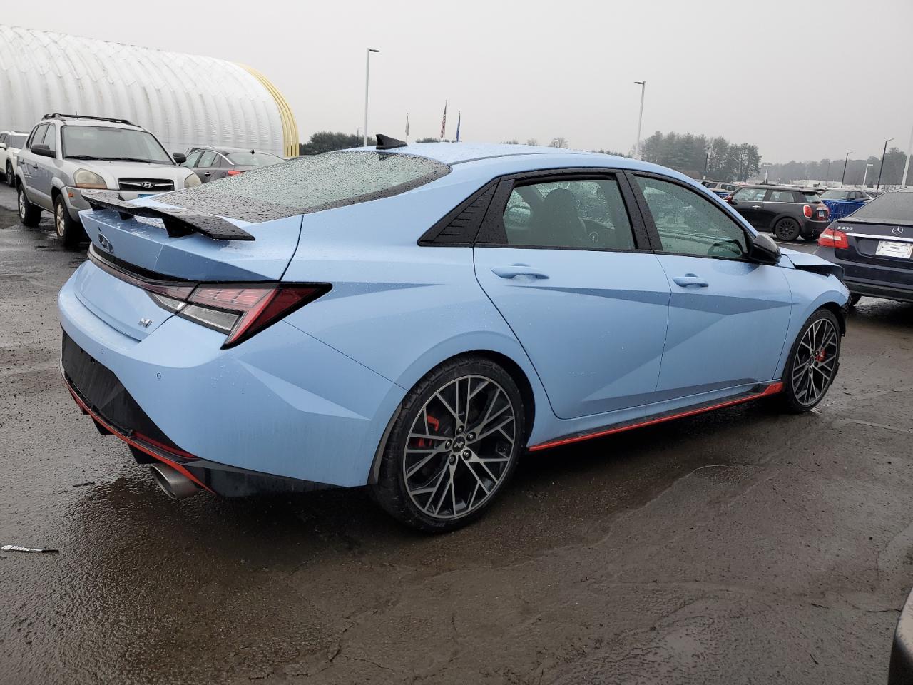 2022 Hyundai Elantra VIN KMHLW4AK9NU007107 Copart auction photo, front end / minor dent/scratches damage thumbnail 3