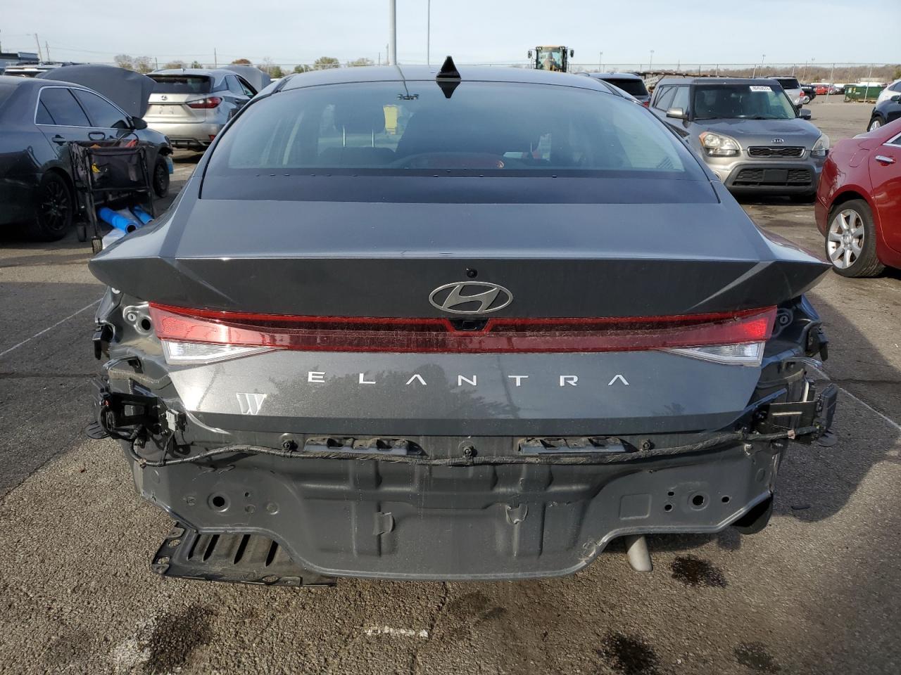 2024 Hyundai Elantra VIN KMHLM4DG7RU690072 Copart auction photo, rear end / front end damage thumbnail 6