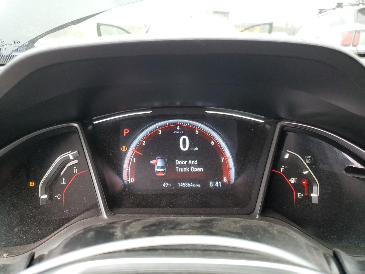 2019 Honda Civic VIN 19XFC2F82KE201838 Copart auction photo, rear end damage thumbnail 9