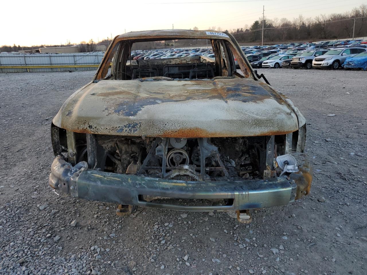 2012 Chevrolet Silverado VIN 1GCRKSE70CZ351557 Copart auction photo, burn damage thumbnail 5