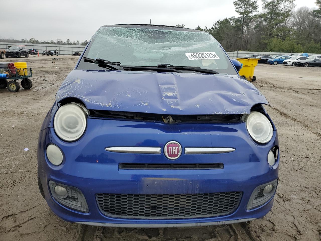 2013 Fiat 500 VIN 3C3CFFBR1DT672396 Copart auction photo, all over damage thumbnail 5