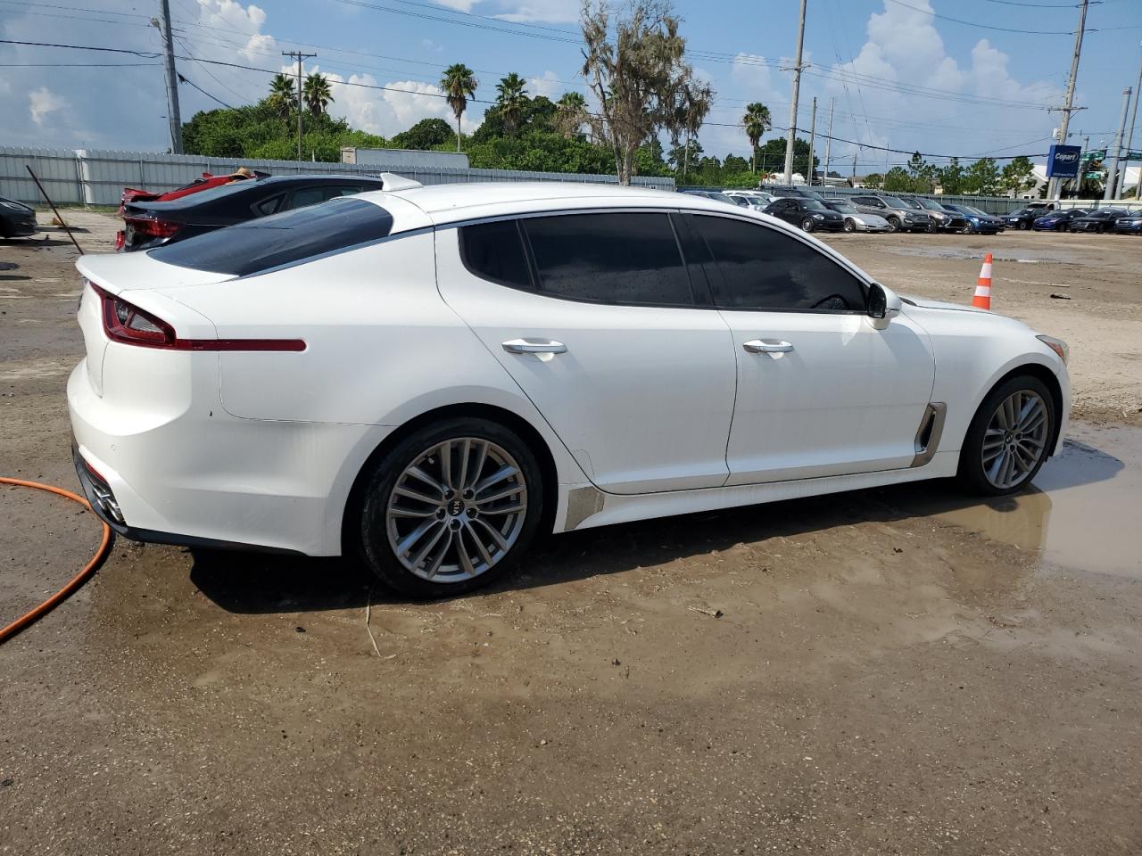 2018 KIA Stinger VIN KNAE15LAXJ6032888 Copart auction photo, front end / mechanical damage thumbnail 3