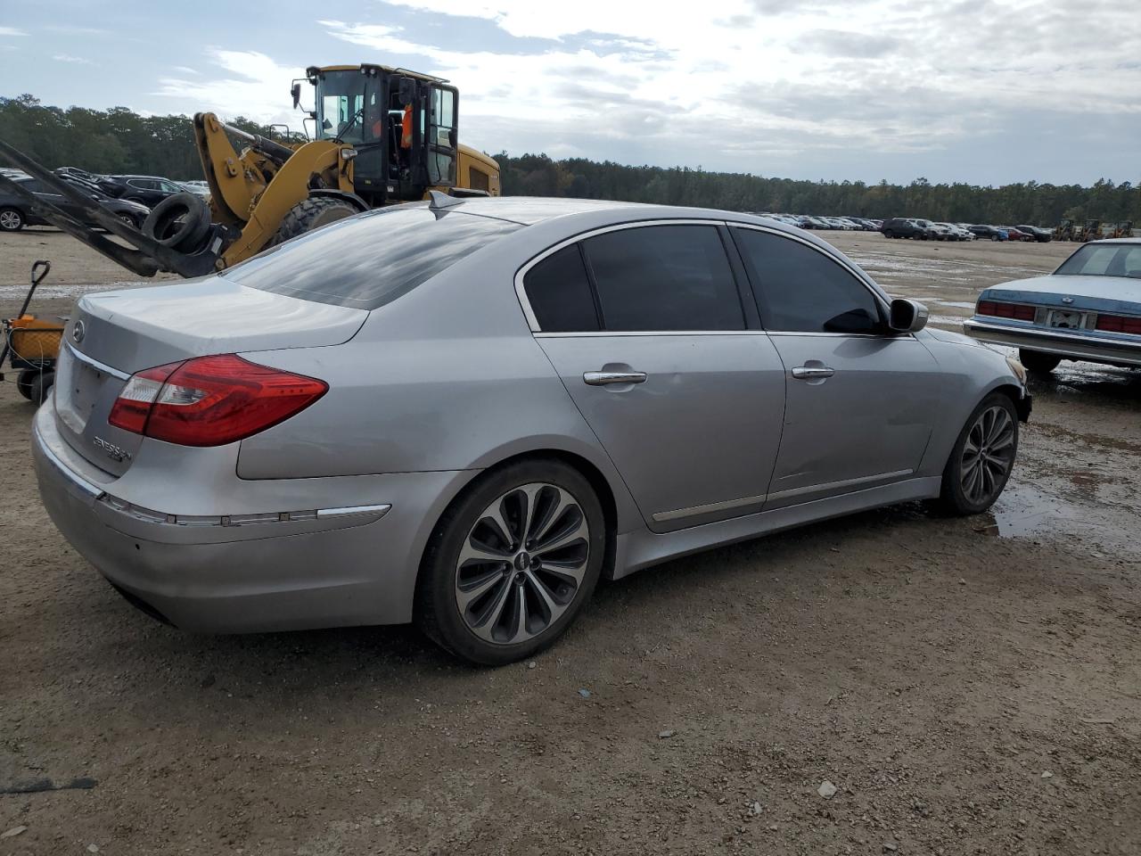 2013 Hyundai Genesis VIN KMHGC4DH7DU229802 Copart auction photo, front end / side damage thumbnail 3