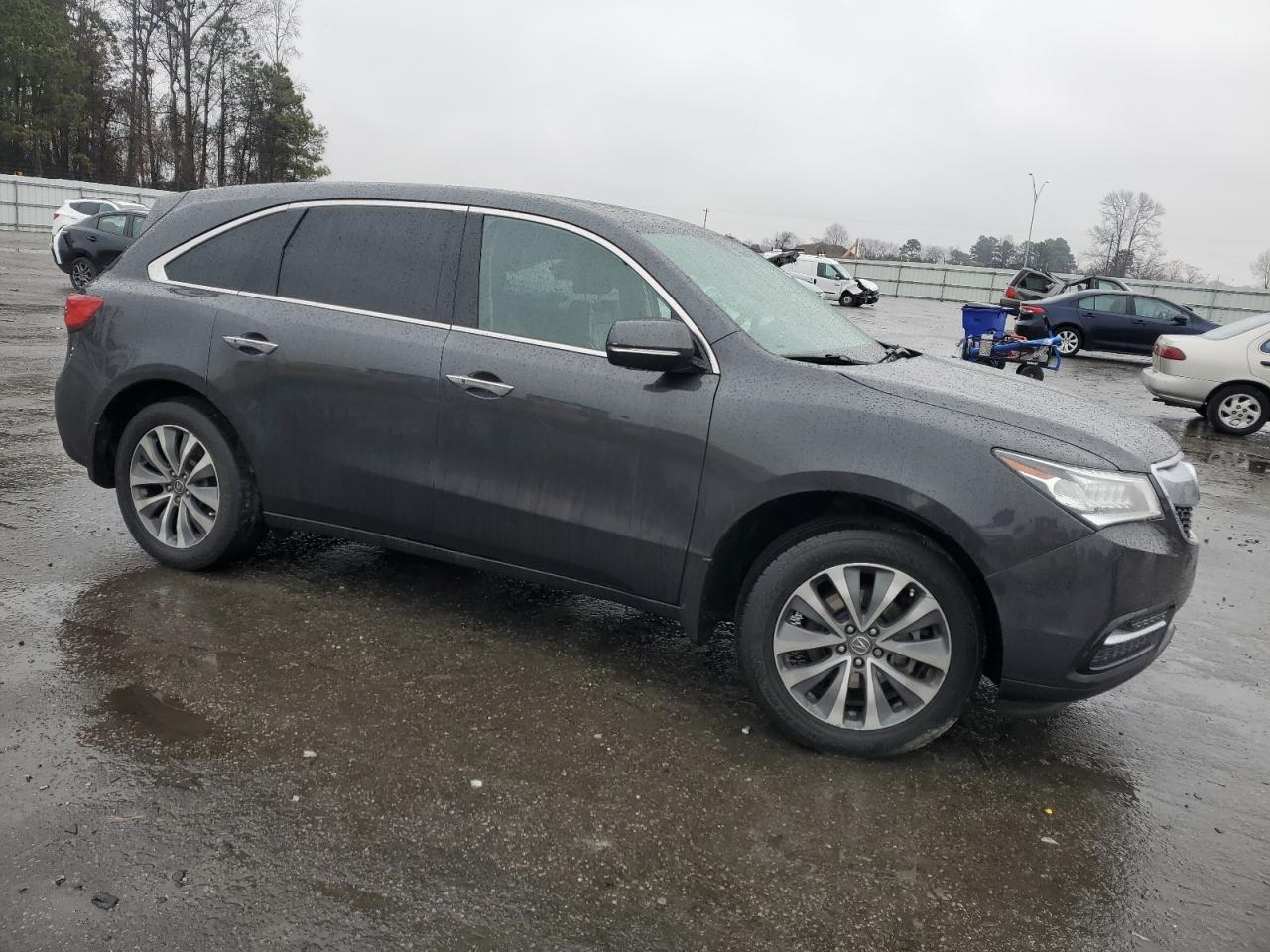 2014 Acura MDX VIN 5FRYD4H49EB045743 Copart auction photo, side damage thumbnail 4