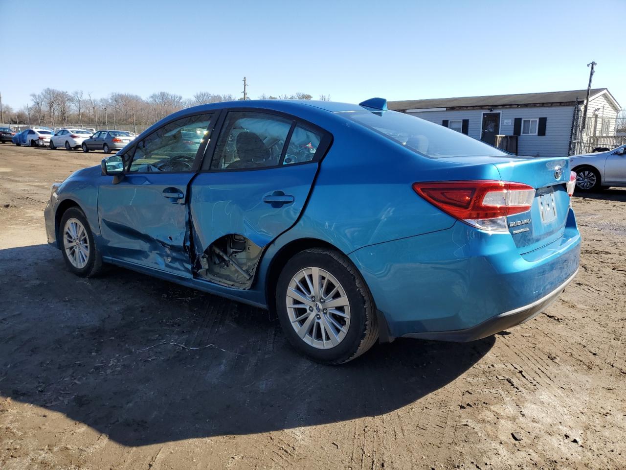 2018 Subaru Impreza VIN 4S3GKAB64J3603792 Copart auction photo, side / front end damage thumbnail 2