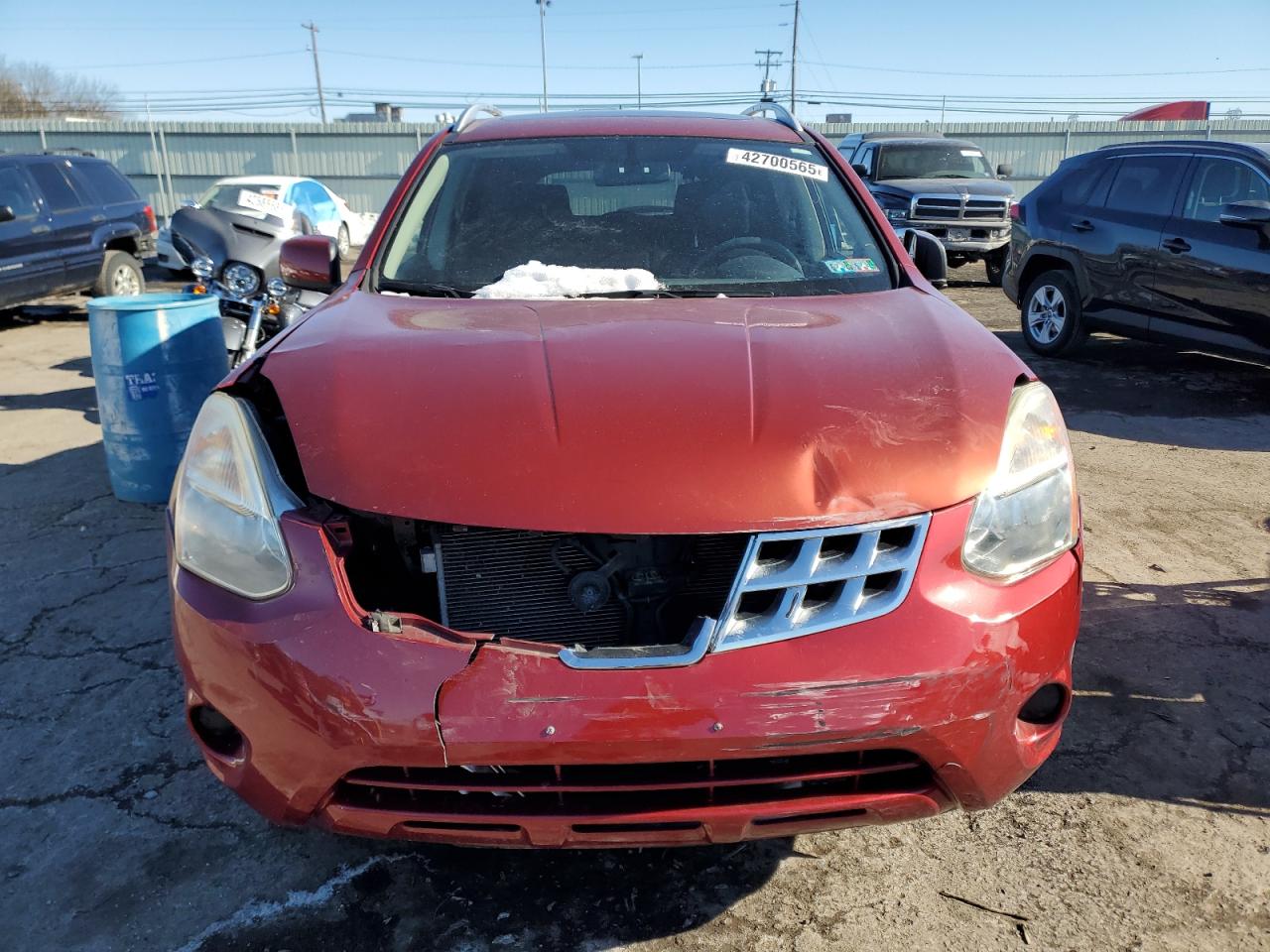 2012 Nissan Rogue VIN JN8AS5MV1CW388055 Copart auction photo, front end damage thumbnail 5
