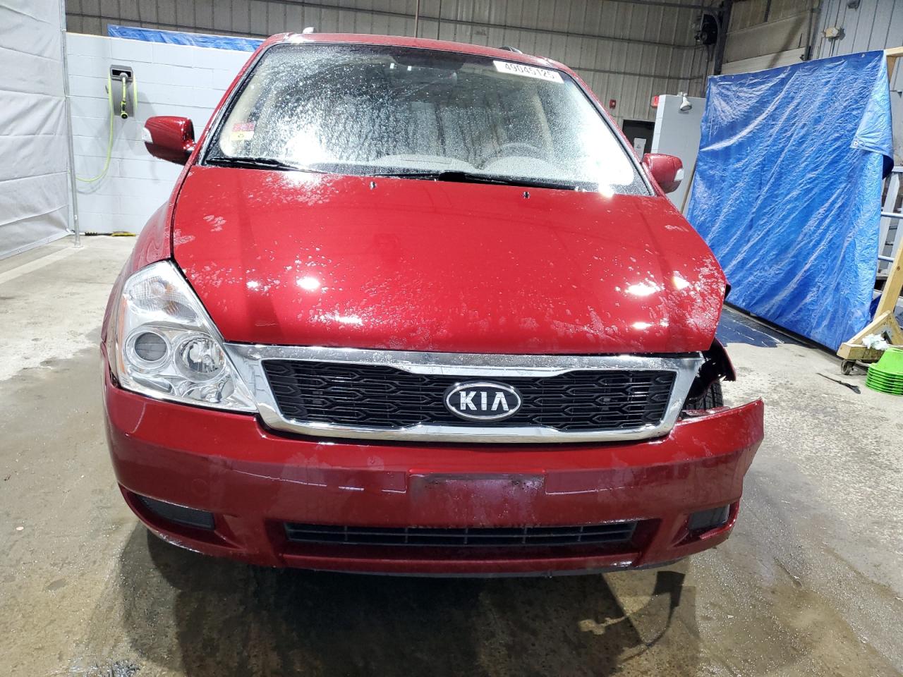 2012 KIA Sedona VIN KNDMG4C71C6418257 Copart auction photo, front end / side damage thumbnail 5