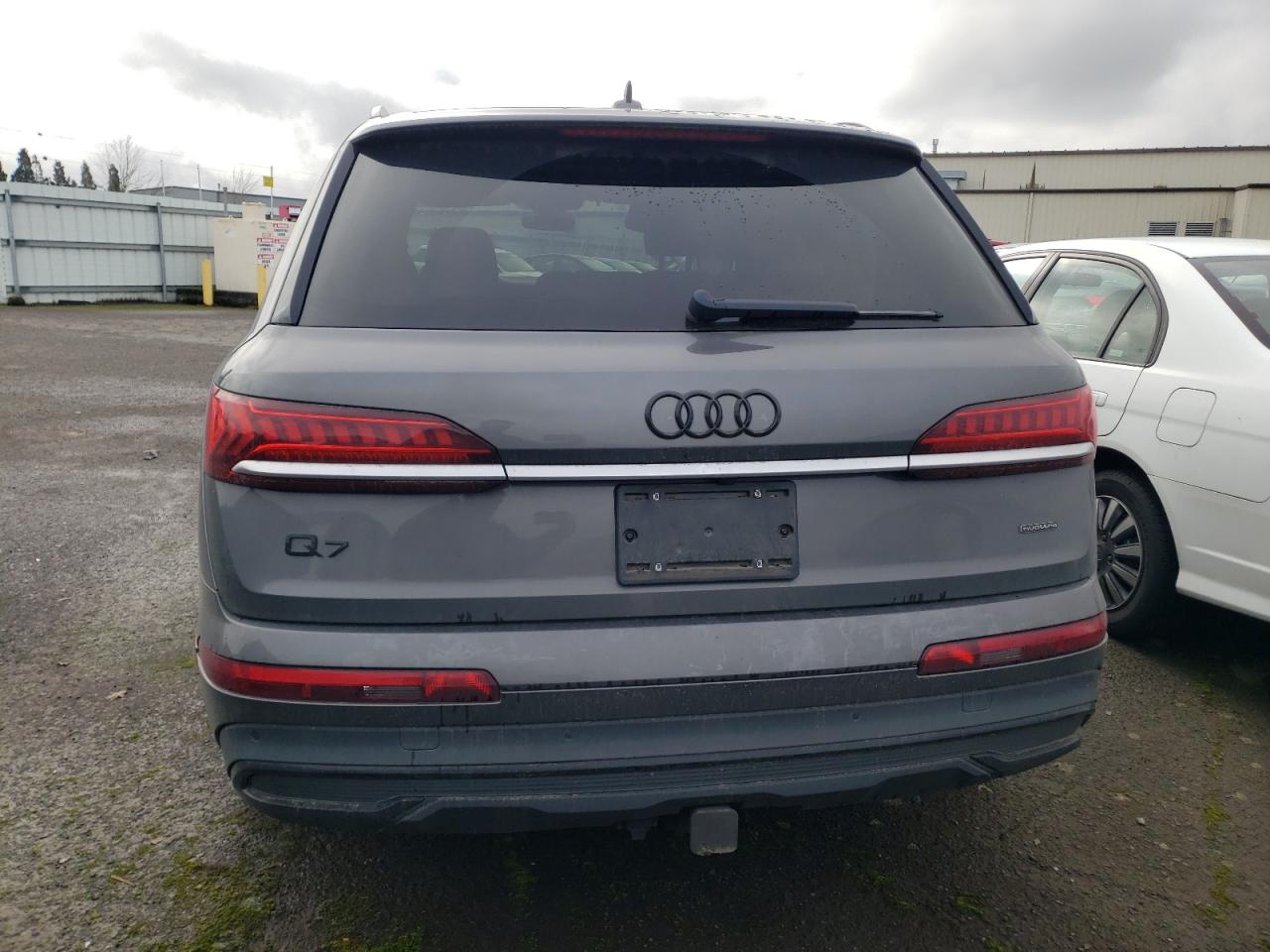 2021 Audi Q7 VIN WA1VXAF72MD017936 Copart auction photo, side / front end damage thumbnail 6